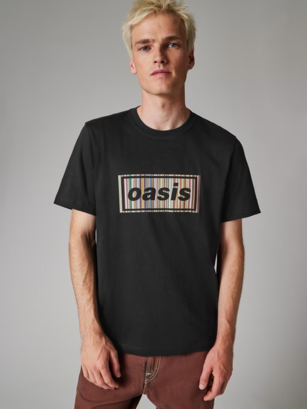 Paul Smith x Oasis - Black 'Signature Stripe' Logo T-Shirt